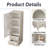 63''Tall Storage Cabinet With 2 Drawers,White Floor Cabinet With Glass Door For Living Room,Modern Cabinet For Kitchen,Bathroom-349804849