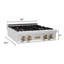 Autoportant ZLINE 30 po avec 4 brûleurs en acier inoxydable et bronze champagne-88772019
