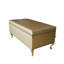 Baroque Faux Leather Upholstered Storage Bench
