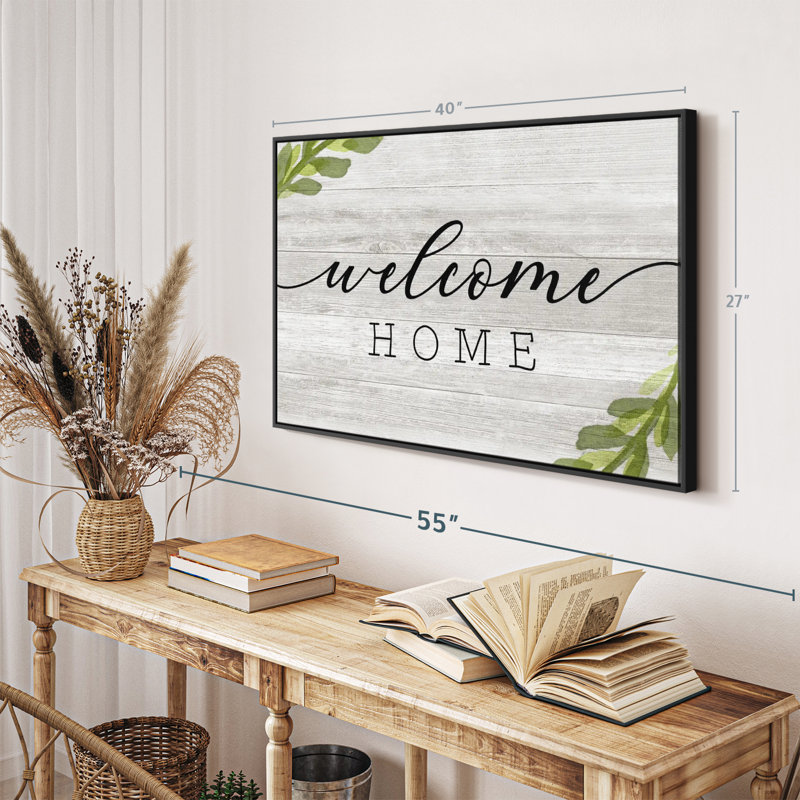 " Rustic Welcome Home ", 27" H x 40" W