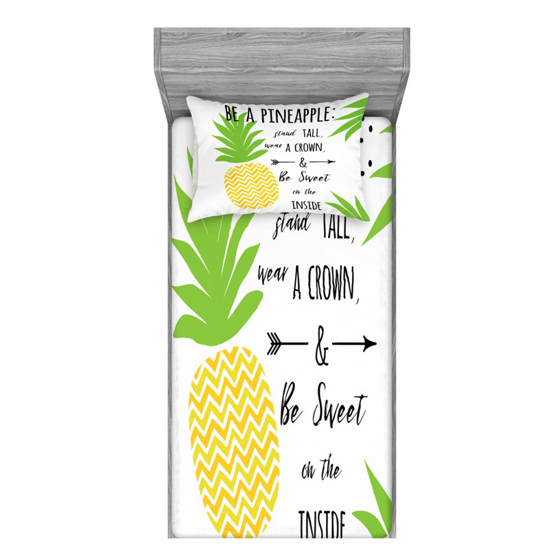 Drap-housse en microfibre Beach Saying, Drap-housse de taille simple