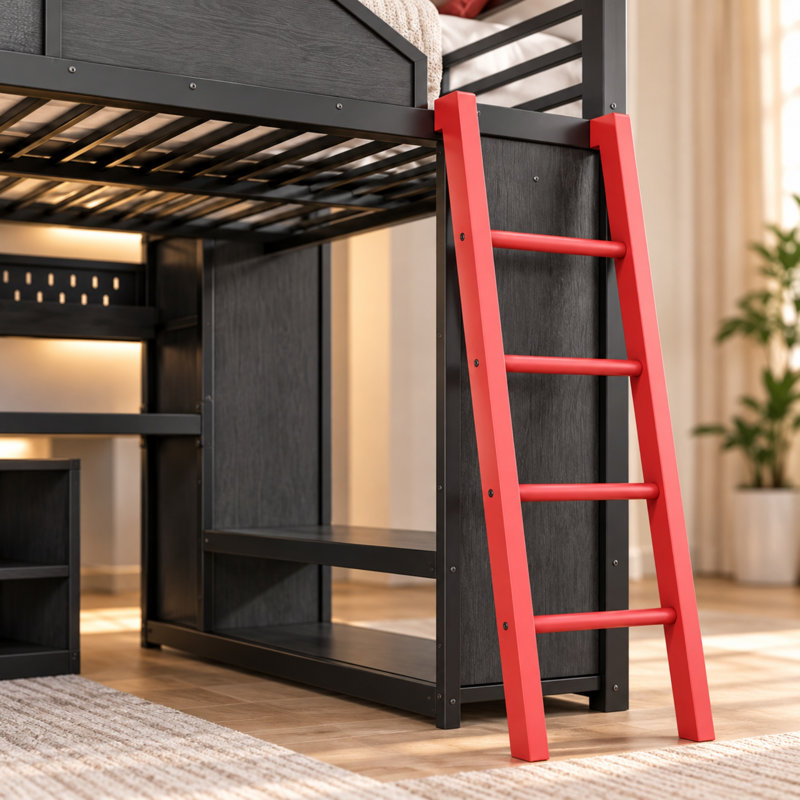 Lit mezzanine avec bureau Benedict, Full