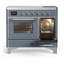 Majestic III Series 40 Inch Induction Range with 6 Induction Elements in Stainless Steel (Brass Trim)-1837201737-1837201739