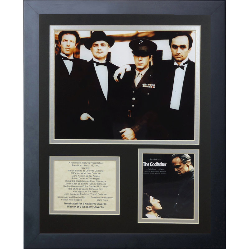 The Godfather Black Lacquered Framed Photographic Print Collage