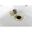 2 Handle Centerset Lead-Free Bathroom Faucet, Swivel Spout With Copper Pop Up Drain And 2 Water Supply Lines