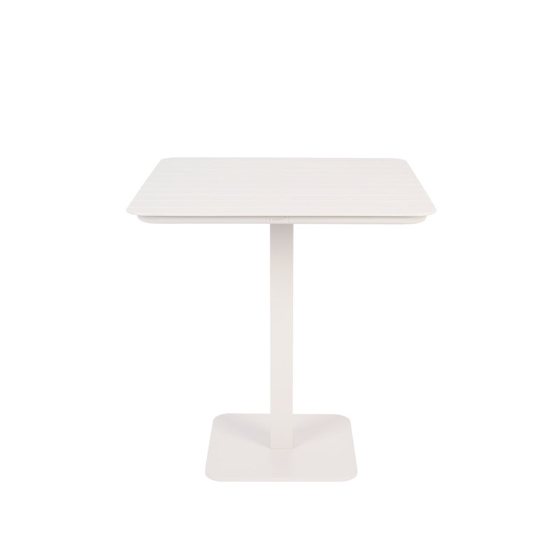 Table bistro en aluminium, Blanc