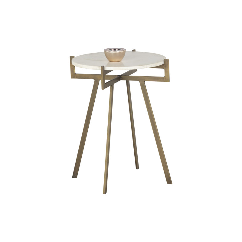 Anak End Table, White