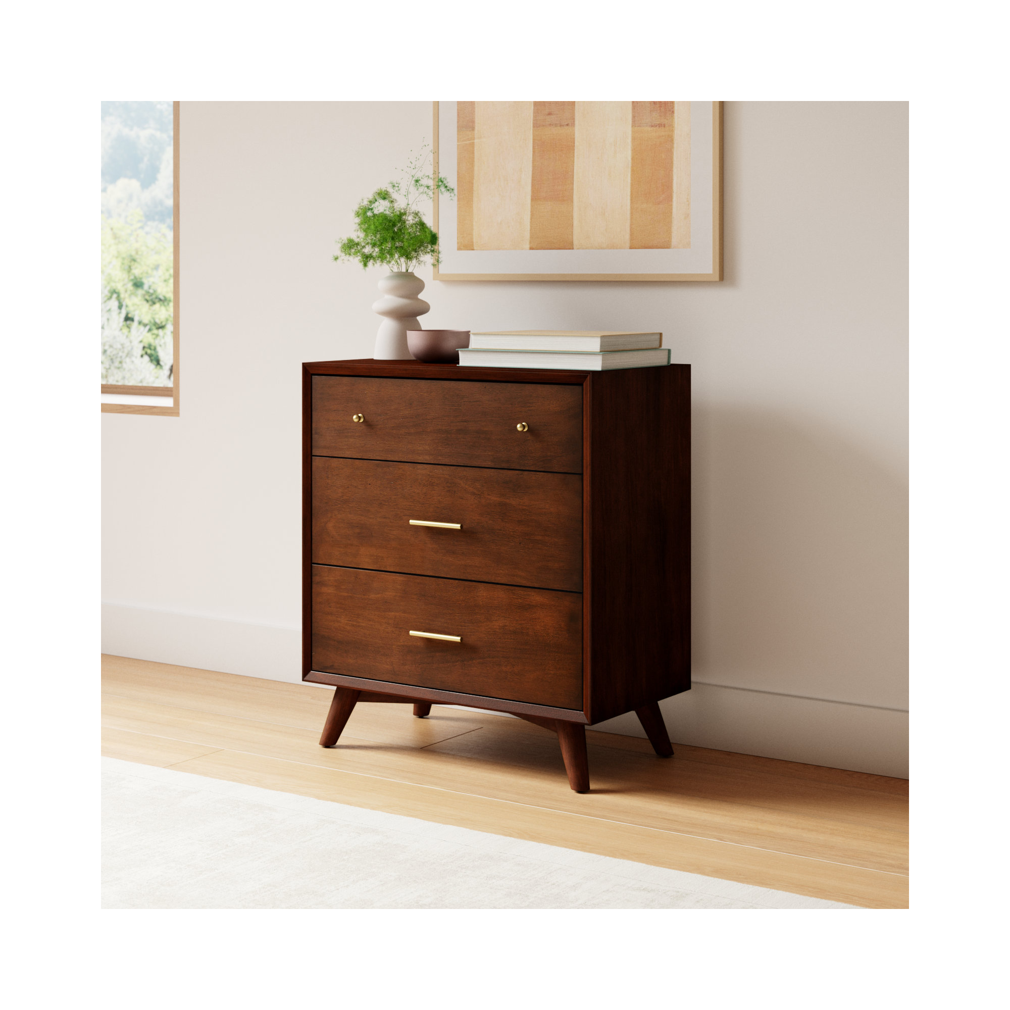 Williams 3 - Drawer Chest, Walnut