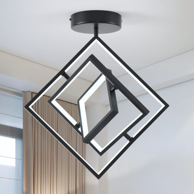 3 - Light 30cm LED Semi Flush Mount