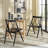 Gayle Solid Wood Cross Back Dining Chairs-132036928