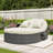 Adjustable PE Rattan Outdoor Daybed with Comfortable Cushions and Convenient Side Trays-1453994439-1453994438