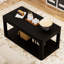 Ensemble de 3 tables basses de salon de style moderne avec beaucoup d'espace de rangement et des bords lisses et arrondis pour une utilisation polyvalente dans n'importe quel espace.-1463582114