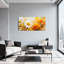 Plantes et fleurs, art abstrait marguerite dorée sur toile-927374885