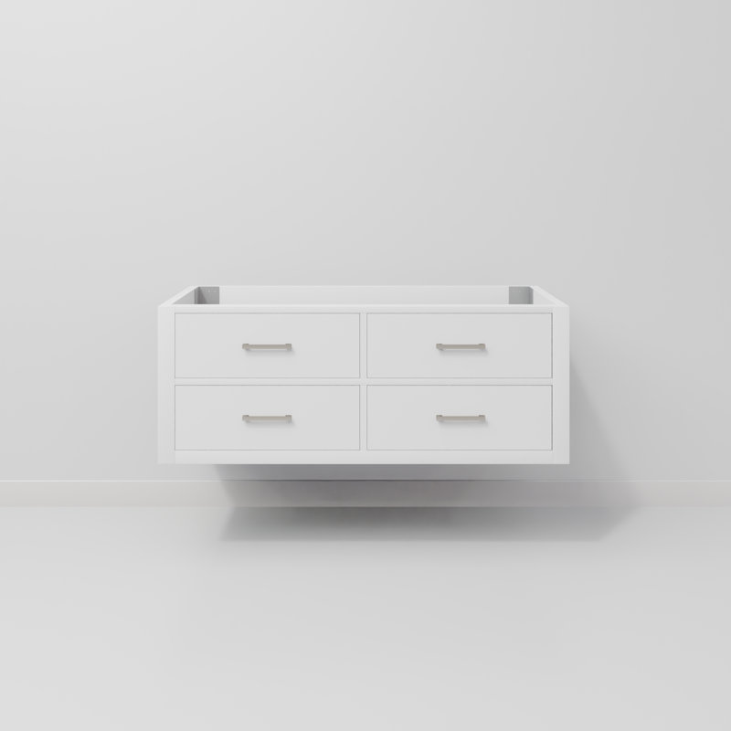 Meuble-lavabo simple l 48 po x P 22 po Castor, Blanc