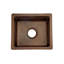 16" Gourmet Rectangular Hammered Copper Bar/Prep Sink