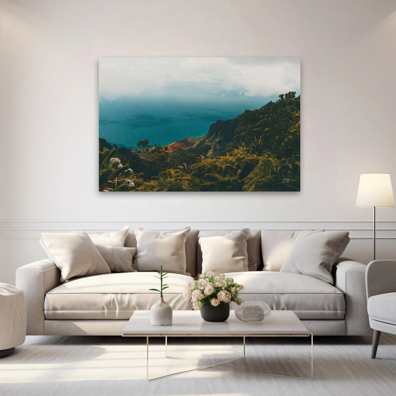 Beauté contemporaine et balnéaire d'Hawaï, H 60 po x l 40 po