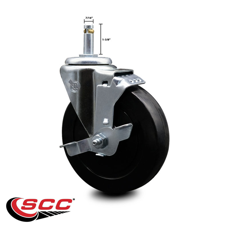 Soft Swivel Grip Ring Stem Caster