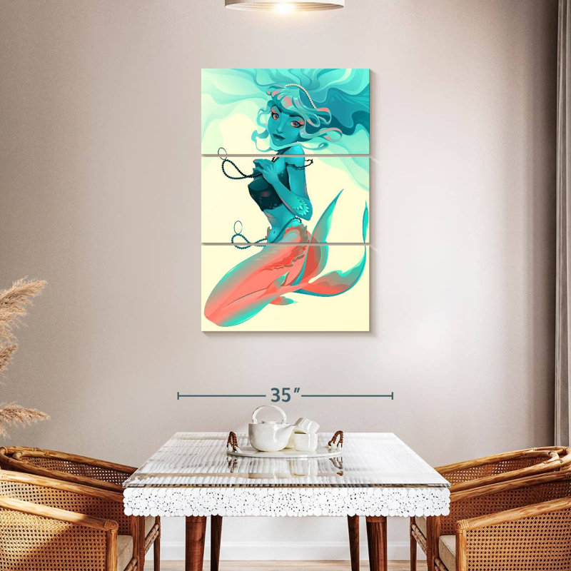 Kelan Mermaid Portrait, 45" H x 28" W