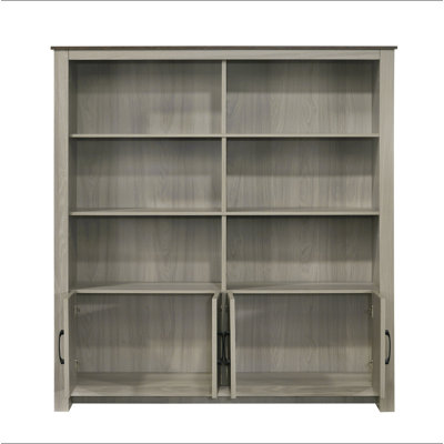 Bibliothèque en chêne gris Nyla