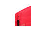 Chaise de patio rouge avec porte-gobelet, support robuste de 250 lb, pour l'extérieur, le camping et le jardin
