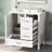 30'' Single Bathroom Vanity with Ceramic Top-93328463