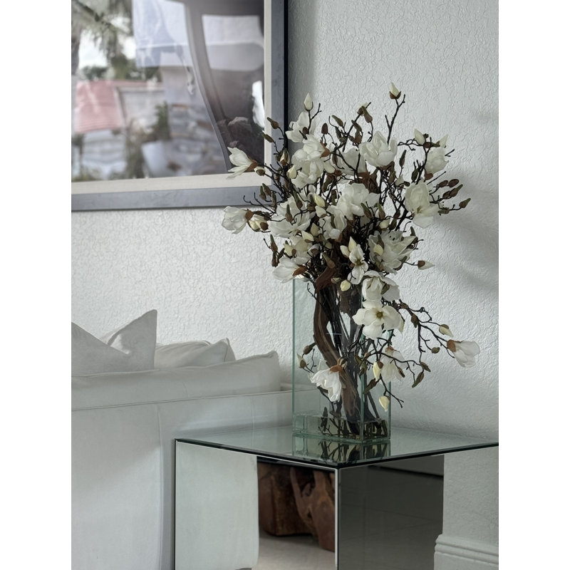 White Magnolias In 16″ Tall Casa Moderna