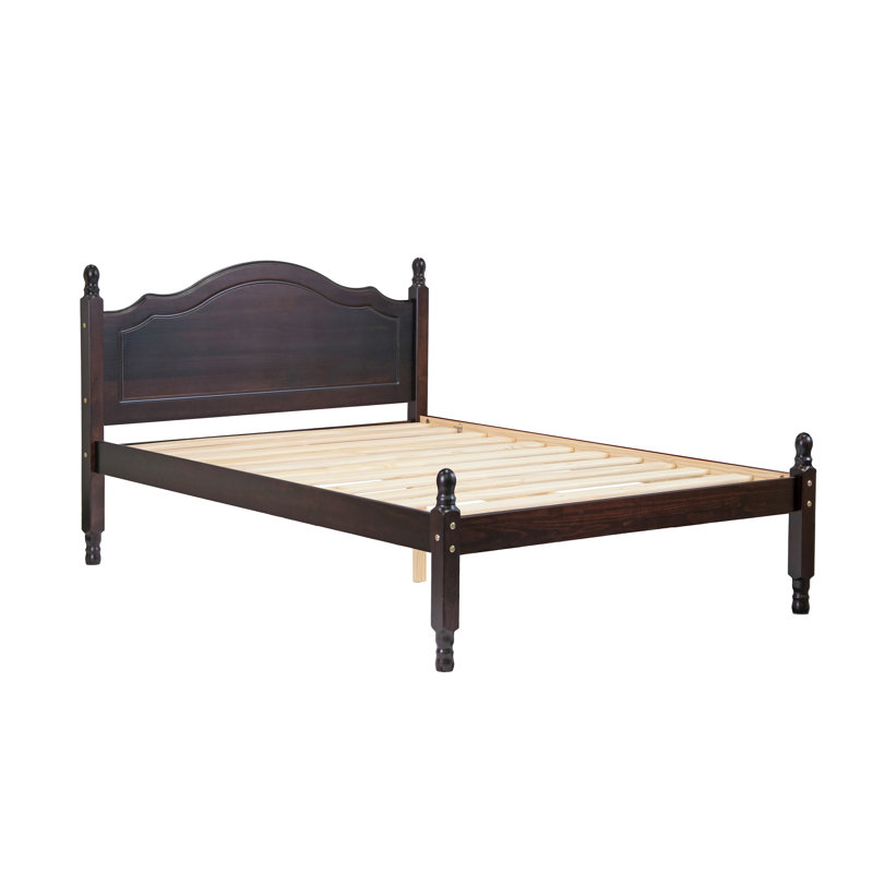Reston Java Full Pine Wood Platform Bed with Drawer