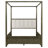 Dark Cocoa Canopy Bed