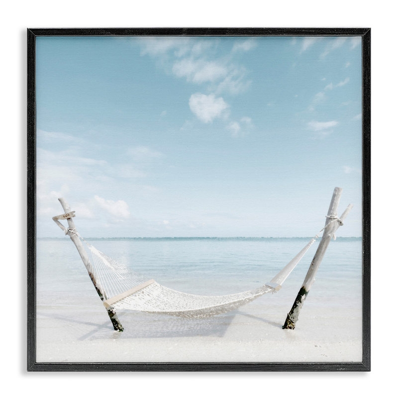 Rustic Hammock, Giclée encadrée noir minuit, H 12 po x l 12 po