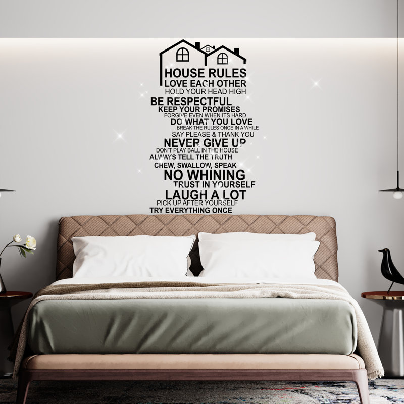 Text & Numbers Wall Decal