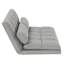 Canapé-lit à 3 volets, matelas pliant avec 2 coussins, rembourrage en mousse haute densité, tissu en polyester