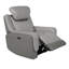 Fauteuil inclinable électrique avec appui-tête Juna Zero Gravity, cuir véritable gris