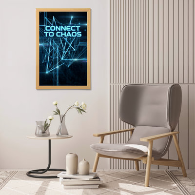 Connect To Chaos, impression numérique sur toile tendue, impression sur toile, ensemble de 1