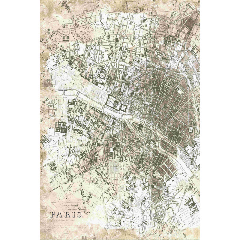 Paris Beige - reproduction sur toile tendue, L 32 po x H 48 po