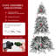 Arbre de Noël mince avec lumières DEL 8 pi