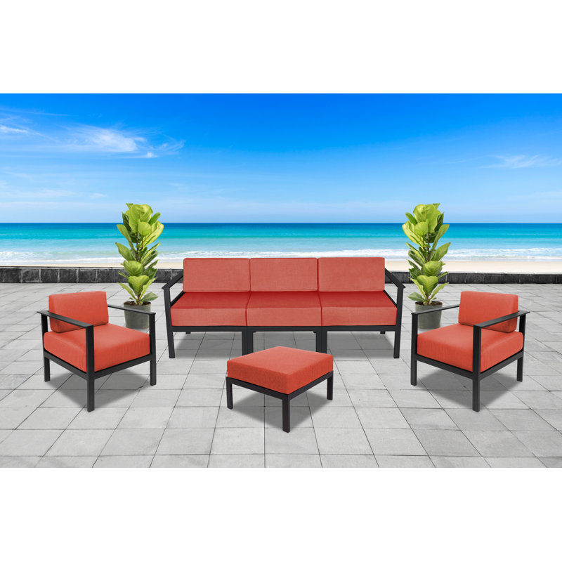 Belmar Armless Middle Sofa Section, Orange