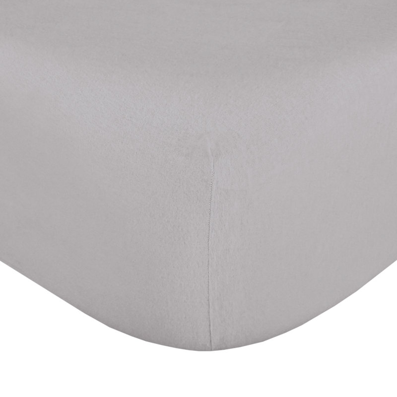 Flannel Sheet Set, King, Frost Gray