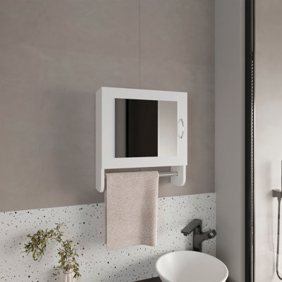 Pharmacie H 19,70 po, avec 1 porte, 2 tablettes, 1 miroir