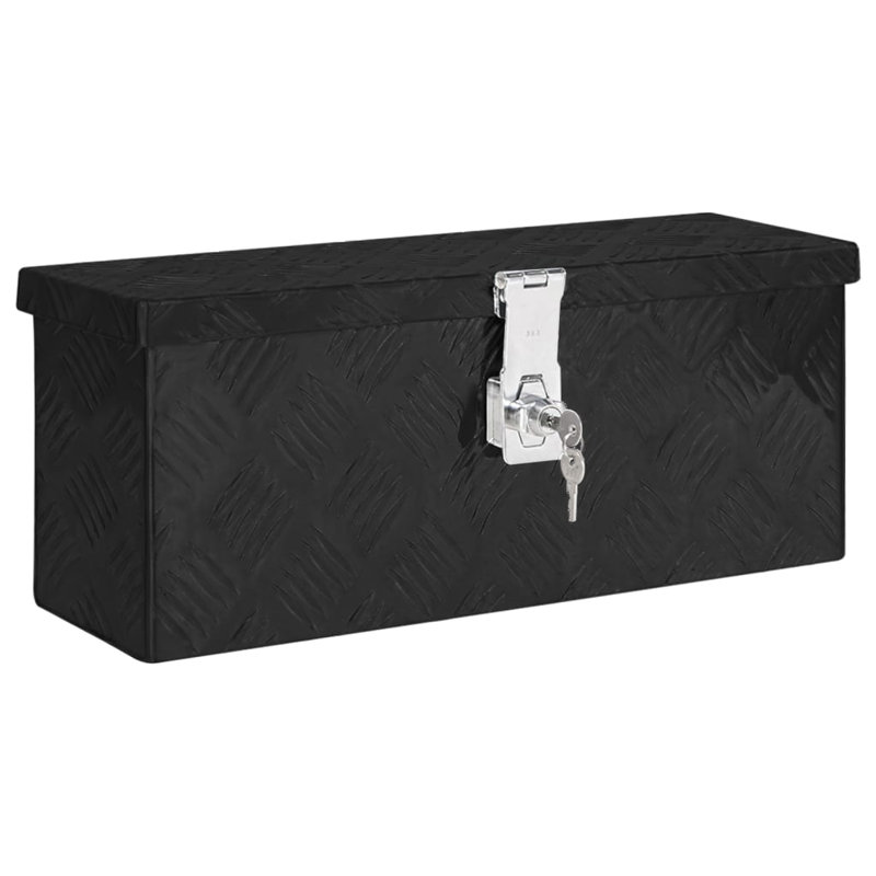 VidaXL Decorative Bin, Black, 31cm H x 70cm W x 27cm D