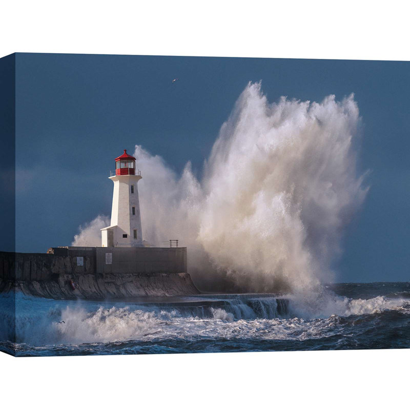 Pangea Images - Wrapped Canvas Print, 70cm H x 100cm W, Blue/White