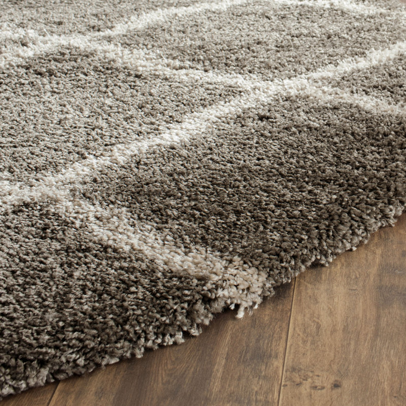 Bertle Shag Performance Geometric Rug, Rectangle 4' x 6'