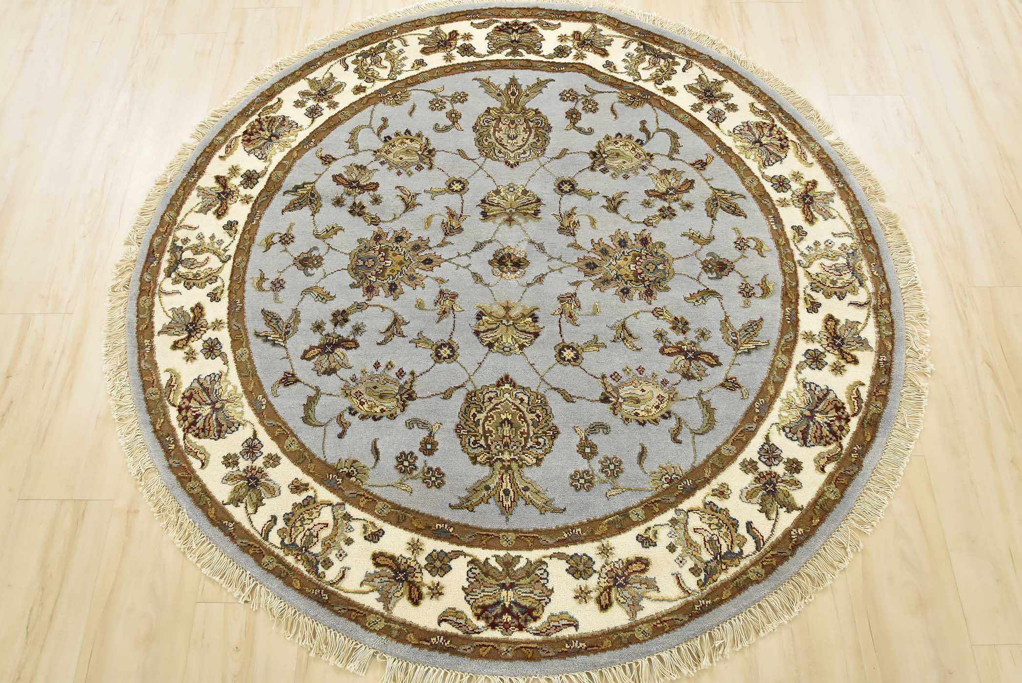 Canora Grey Rupini One-of-a-Kind 5'3'' X 5'3'' Round Wool Area Rug in ...