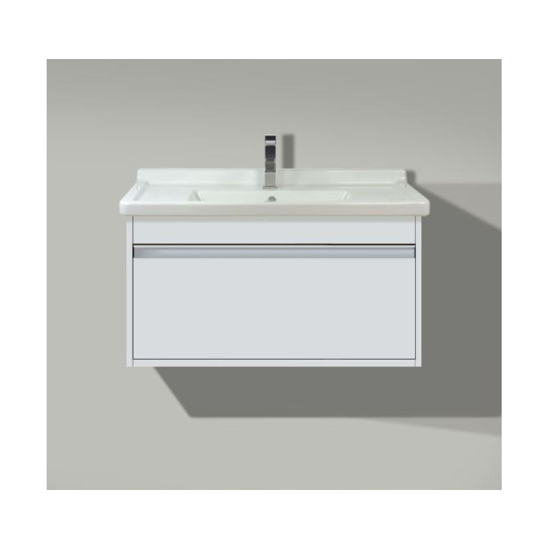Meuble-lavabo mural simple 32 po, Blanc mat