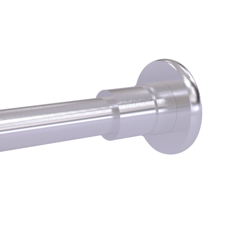 Écusson de rideau de douche Goble, Chrome satiné
