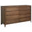 Ilythia 8-drawer Dresser Cabinet Walnut