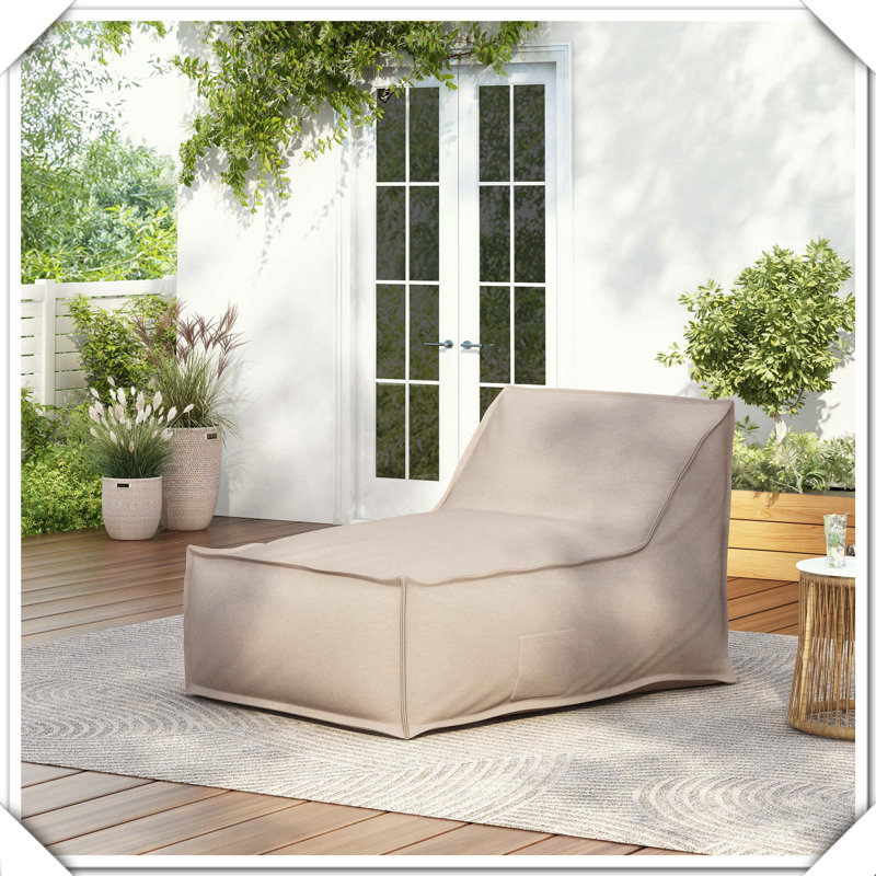 Fauteuil à billes d'extérieur résistant aux intempéries, Beige