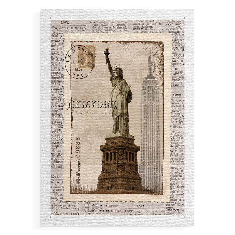 New York Memories - Impression sur toile seulement - NON CADRE, H 27 po x l 18 po