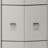 57"W White 6-Drawer Dresser With Silver Handles-1737216811