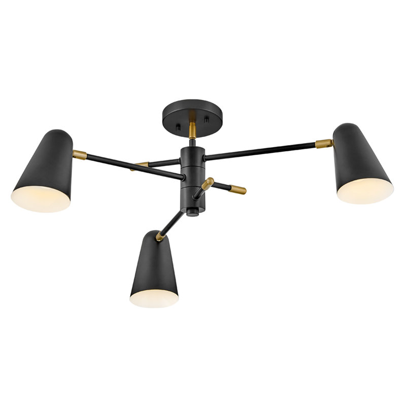 3 - Light Dimmable Modern Linear Chandelier