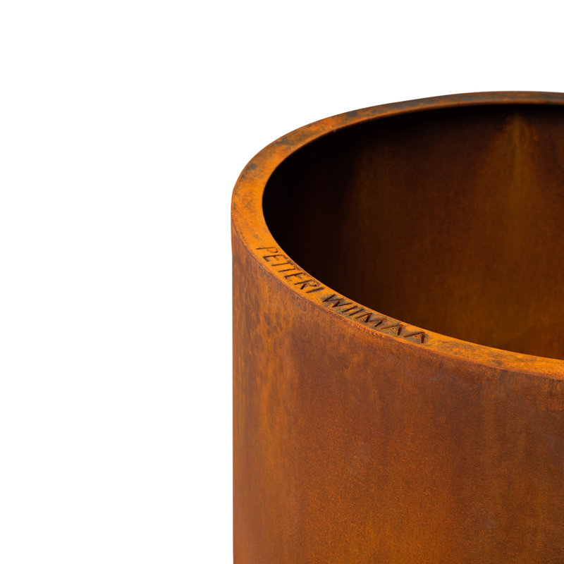 Metal Pot Planter, 29cm H x 47cm W x 47cm